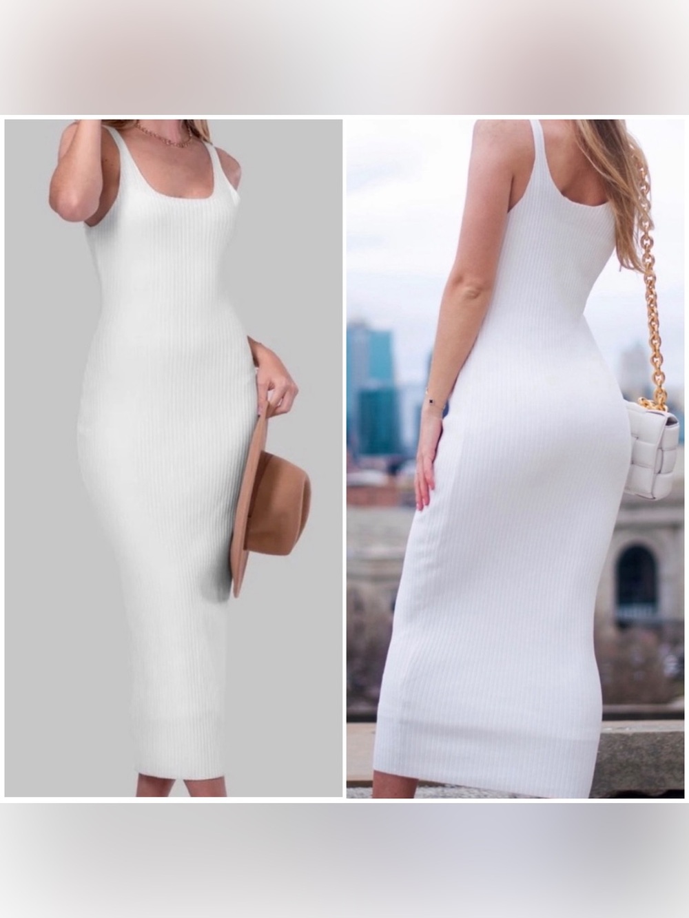 ByEgreis Laurie Ribbed Bodycon Dress